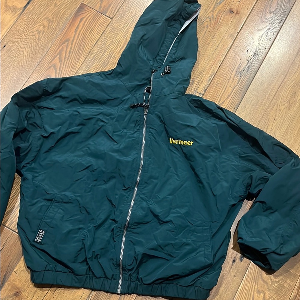 Vintage Vermeer Hunter Green Hooded Jacket